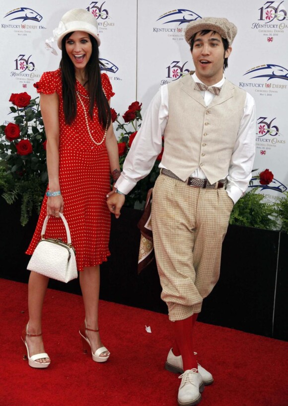 Pete Wentz et Ashlee Simpson, à Louisville (USA), en mai 2010.