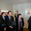Visite des socialistes dans la maison natale de François Mitterrand à l'occasion du 15e anniversaire de sa mort le 8 janvier 2011, avec notamment Jack Land, Arnaud Montebourg et Martine Aubry