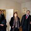 Visite des socialistes dans la maison natale de François Mitterrand à l'occasion du 15e anniversaire de sa mort le 8 janvier 2011 avec Jack Lang et Martine Aubry