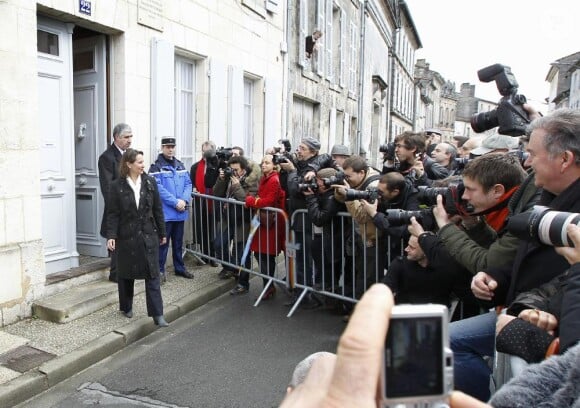 Ségolène Royal lors de la commémoration du 15e anniversaire de la mort de François Mitterrand à Jarnac le 8 janvier 2011