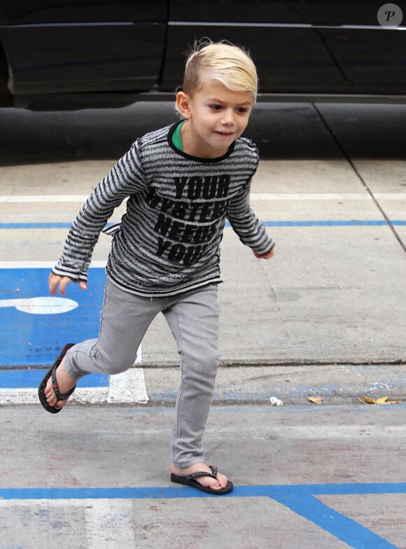 Kingston (5 ans en mai prochain), fils de Gwen Stefani et Gavin Rossdale est l'un des petits bonhommes les plus lookés !
