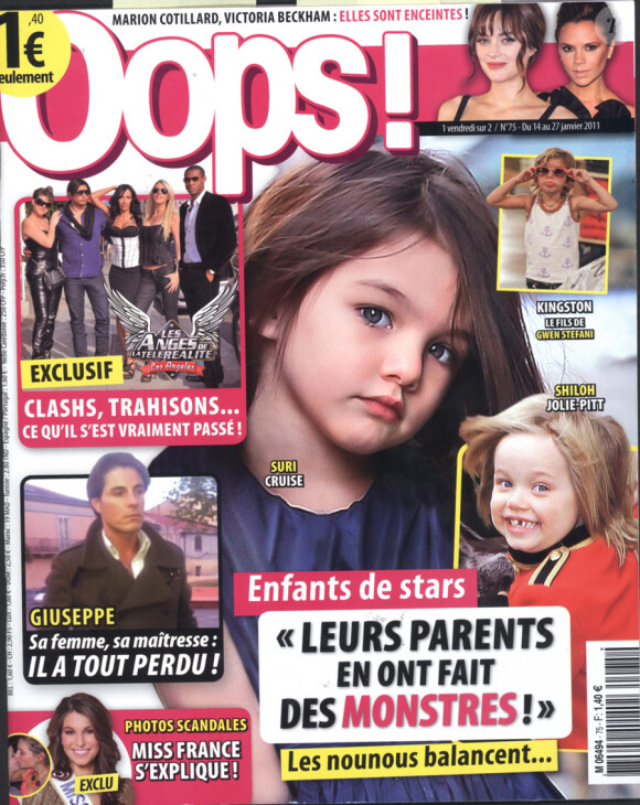 Oops en kiosques le 14 janvier 2011