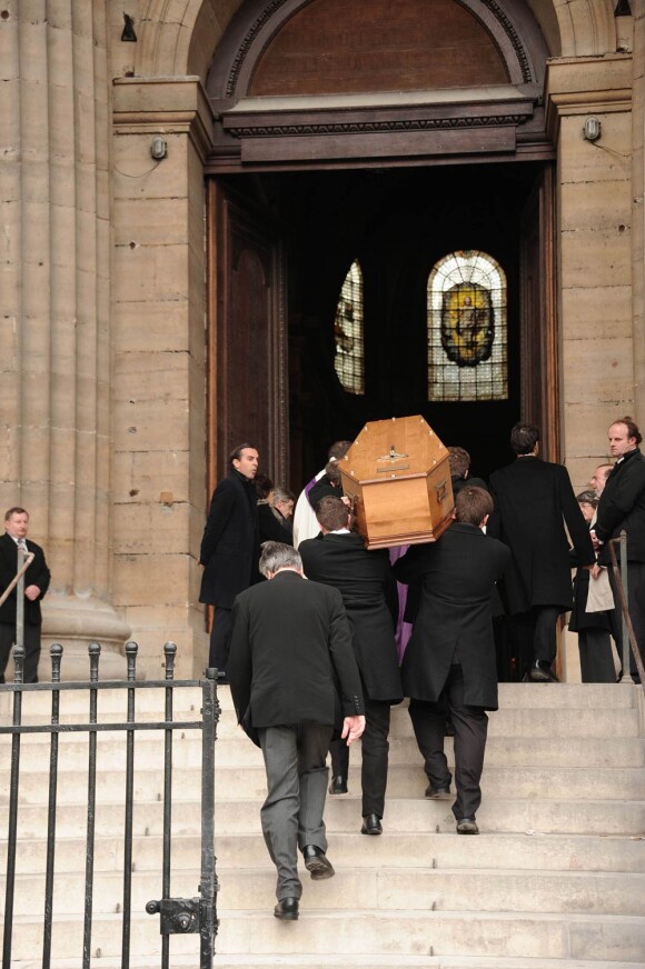 Funérailles de Bernard Mazières à l'Eglise Saint Sulpice à Paris le 14 janvier 2011