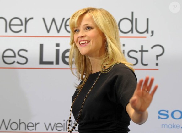 Reese Witherspoon, à l'occasion de la présentation allemande de Comment savoir ?, à Berlin, le 19 janvier 2011.