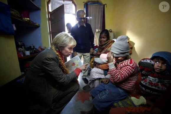 La princesse Astrid de Belgique était le 19 janvier en Inde pour y visiter des programmes de recherche dans le domaine de la santé.