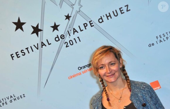 Julie Ferrier au festival de l'Alpe d'Huez, le vendredi 21 janvier 2011.