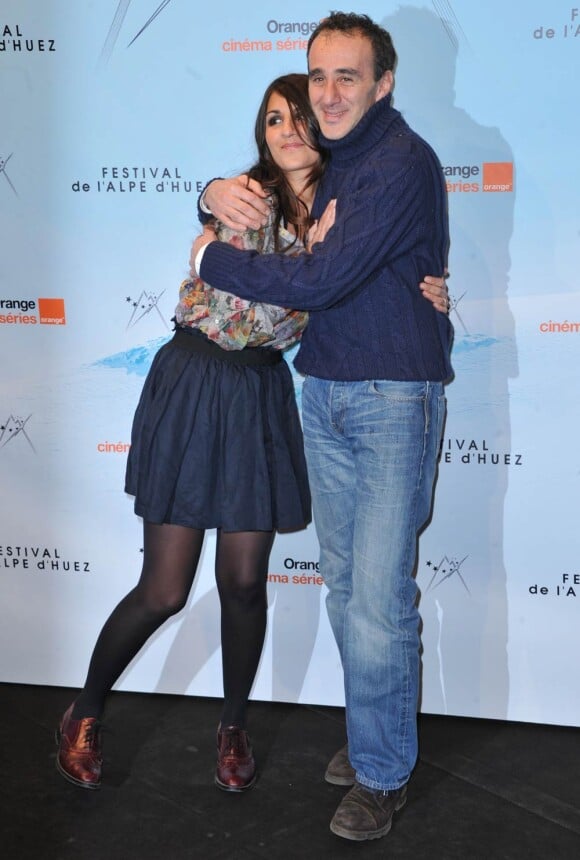 Géraldine Nakache et Elie Semoun au festival de l'Alpe d'Huez, le vendredi 21 janvier 2011.