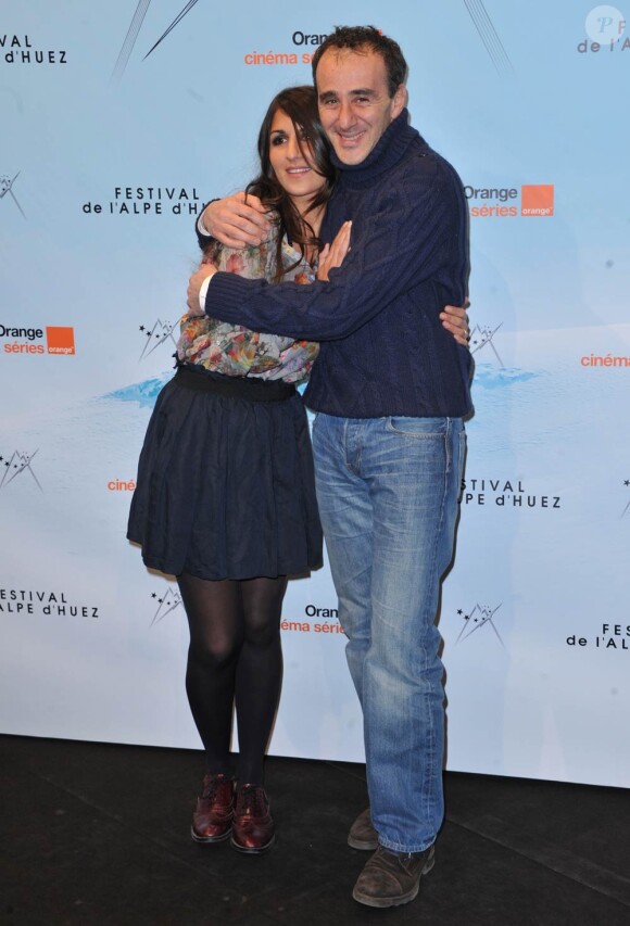 Géraldine Nakache et Elie Semoun au festival de l'Alpe d'Huez, le vendredi 21 janvier 2011.