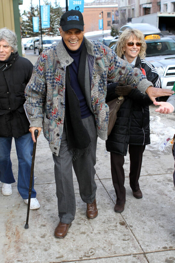 Harry Belafonte se rend au festival de Sundance le 23 janvier 2011 à Park City (Utah) aux Etats-Unis