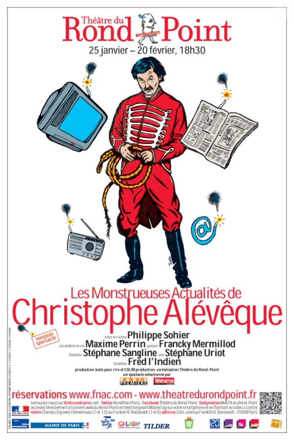 Christophe Alévêque, Les Monstrueuses actualités, au théâtre du Rond-Point jusqu'au 20 février 2011