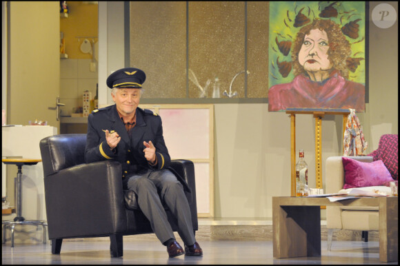 Daniel Berlioux lors du filage de la pièce La nuit sera chaude au théâtre de la Renaissance à Paris le 24 janvier 2011