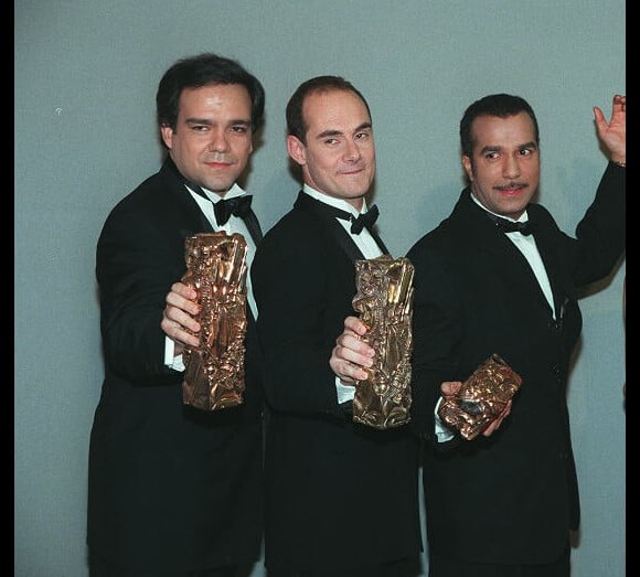 Les Inconnus, lors de la cérémonie des César, en mars 1996.
