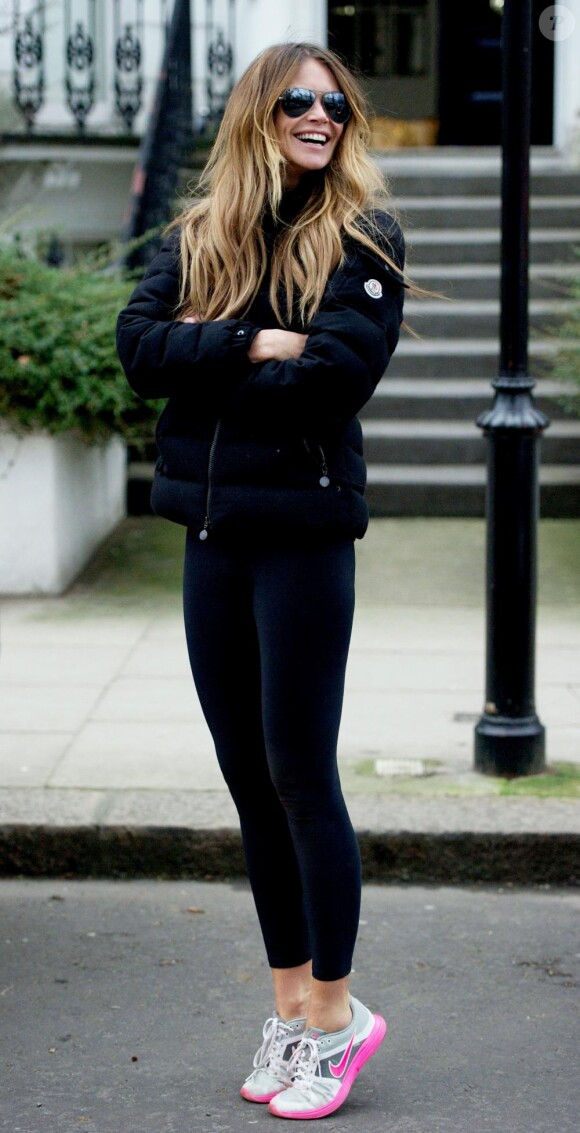 Elle Macpherson à Londres, le 27 janvier 2011.