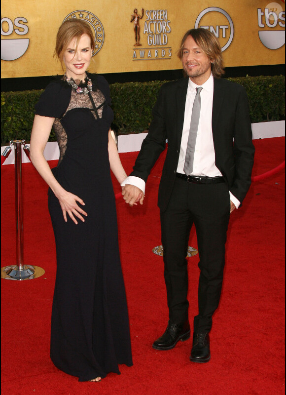 Nicole Kidman et Keith Urban lors des Screen Actors Guild Awards le 30 janvier 2011 à Los Angeles
