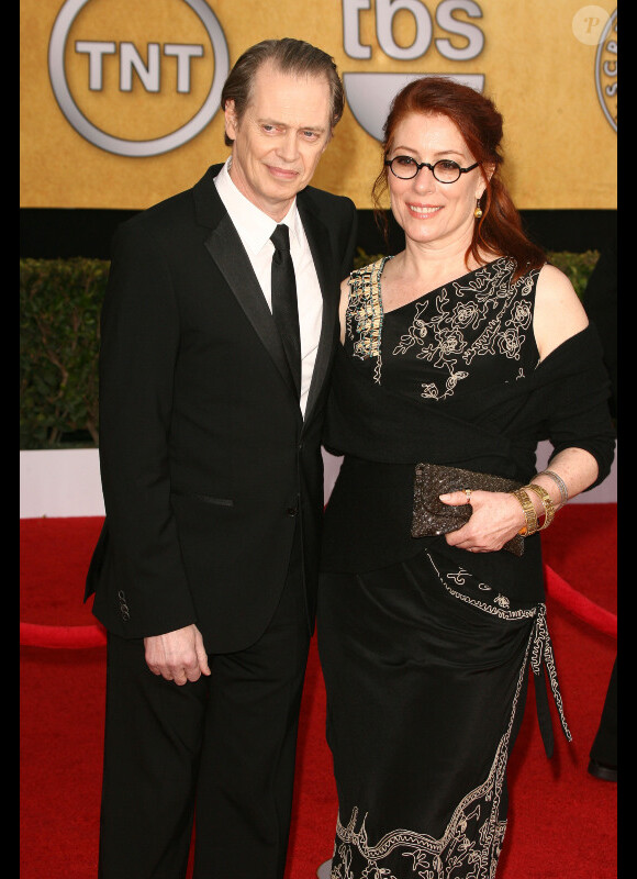 Steve Buscemi et sa femme lors des Screen Actors Guild Awards le 30 janvier 2011 à Los Angeles