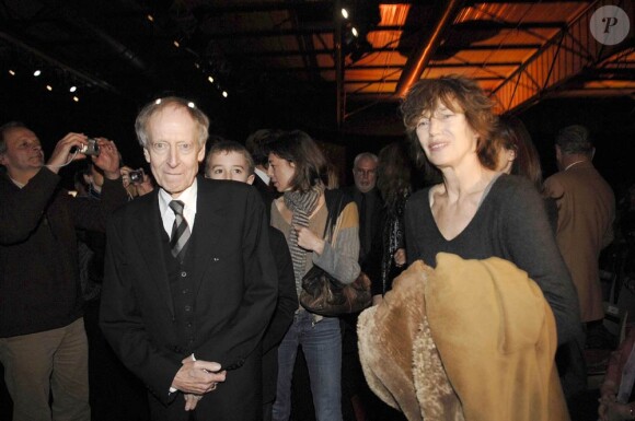 John Barry et Jane Birkin, à l'occasion du festival international Musique et Cinéma, à Auxerre, le 17 novembre 2007.