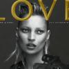 Kate Moss en couverture du magazine LOVE. Mars 2011