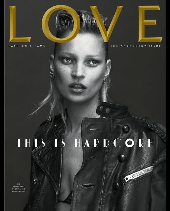 Kate Moss en couverture du magazine LOVE. Mars 2011