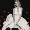 Lara Stone recréant la scène de Marilyn Monroe dans 7 ans de réflexion