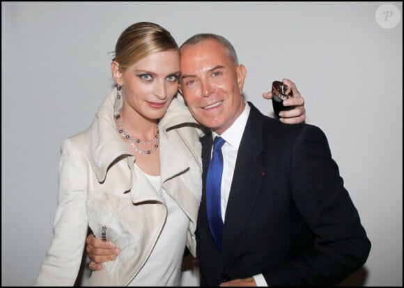 Sarah Marshall et Jean-Claude Jitrois au lancement de Legend, nouveau parfum de la maison Montblanc. 3 février 2011