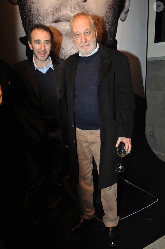 Elie Semoun et François Berléand au lancement de Legend, nouvelle fragrance de la maison Montblanc. 3 février 2011, à Paris.