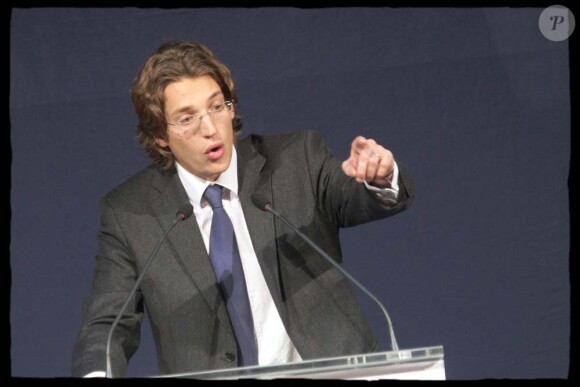 Lancement de la compagne UMP pour les cantonales, Levallois-Perret, le 3 février 2011 : Jean Sarkozy
