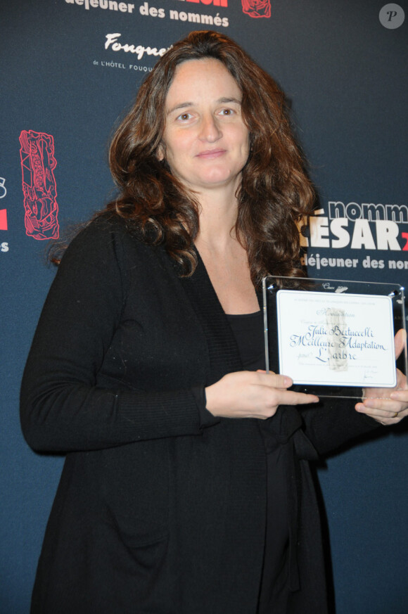 Julie Bertuccelli lors du déjeuner des nominés des César le 5 février 2011
