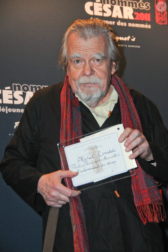Michael Lonsdale lors du déjeuner des nominés des César le 5 février 2011