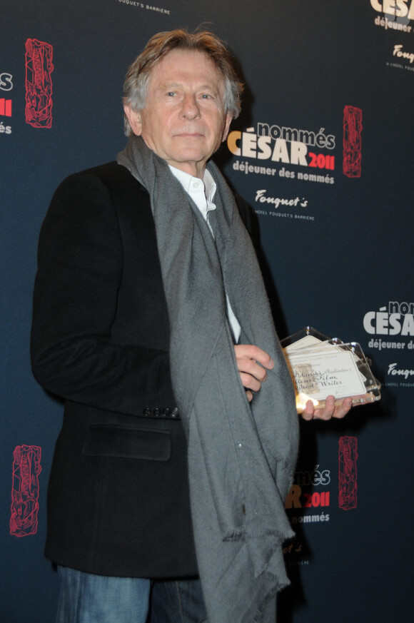 Roman Polanski lors du déjeuner des nominés des César le 5 février 2011