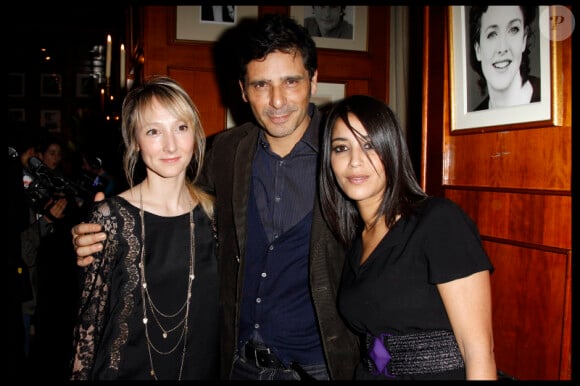 Audrey Lamy, Pascal Elbé et Leïla Bekhti lors du déjeuner des nominés aux César le 5 février 2011 à Paris