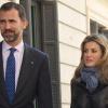 Letizia d'Espagne et Felipe d'Espagne visitent le congrès espagnol à Madrid, le 8 février 2011.