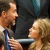 Letizia d'Espagne et Felipe d'Espagne visitent le congrès espagnol à Madrid, le 8 février 2011.