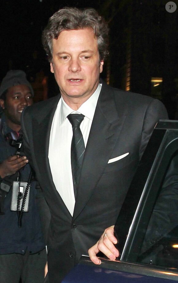 Colin Firth à la soirée pré-BAFTA organisée à Londres par le producteur Harvey Weinstein, le 11 février 2011