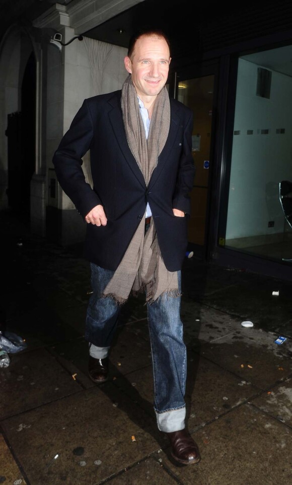 Ralph Fiennes à la soirée pré-BAFTA organisée à Londres par le producteur Harvey Weinstein, le 11 février 2011