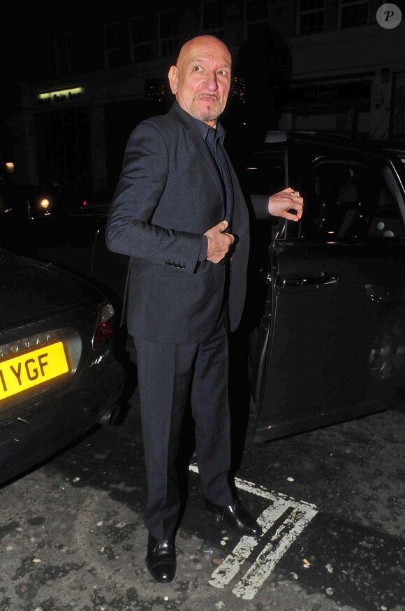 Ben Kingsley à la soirée pré-BAFTA organisée à Londres par le producteur Harvey Weinstein, le 11 février 2011