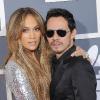 Jennifer Lopez et son mari Marc Anthony aux Grammy Awards, le 13 février 2011.