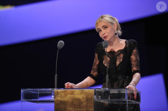 Emmanuelle Béart lors de la 36e nuit des César, vendredi 25 février 2011.