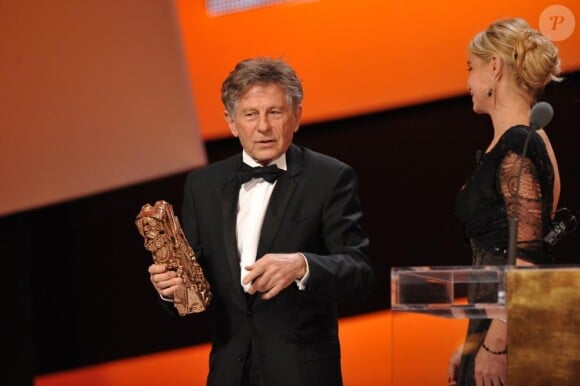 Roman Polanski lors de la 36e nuit des César, vendredi 25 février 2011.