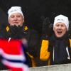 La famille royale norvégienne honore de sa présence les championnats de ski du monde nordique, qui se déroulent jusqu'au 6 mars dans la région d'Oslo. Photo : le roi Harald et la reine Sonja, le 26 février.