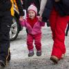 La famille royale norvégienne honore de sa présence les championnats de ski du monde nordique, qui se déroulent jusqu'au 6 mars 2011 dans la région d'Oslo. Photo : la petite princesse Emma Tallulah, fille de Martha-Louise.