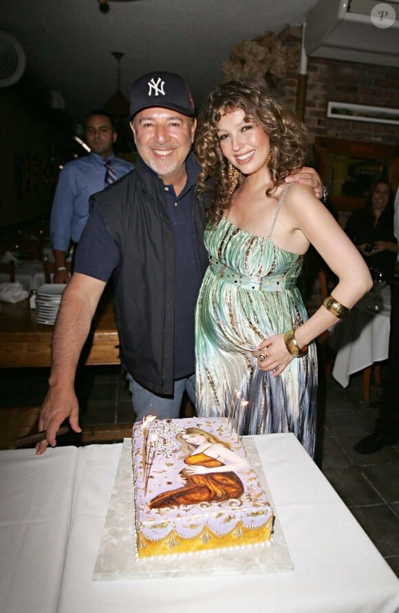 Tommy Mottola et sa femme Thalía, New York, le 27 août 2007 