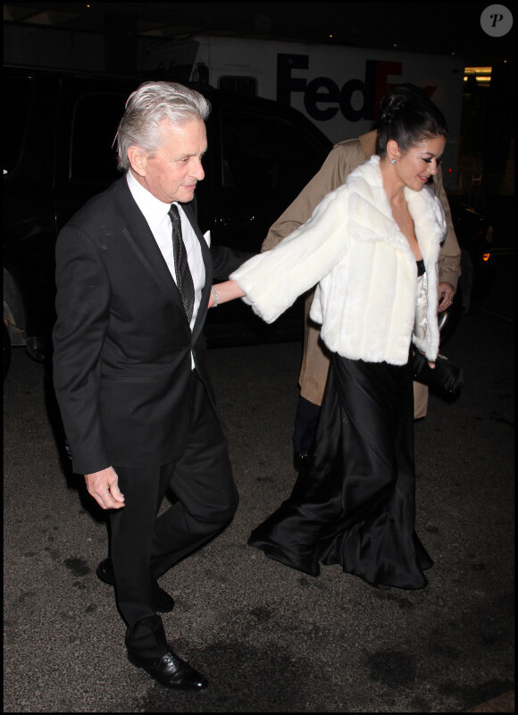 Michael Douglas et Catherine Zeta-Jones à New York le 4 mars 2011