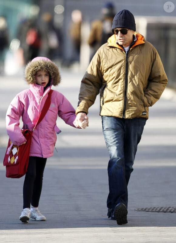 Michael Douglas avec sa fille Carys à New York le 4 mars 2011