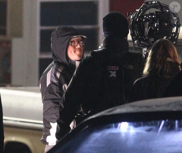 Eminem et Sasha Grey sur le tournage du clip de Space Bound, à Los Angeles, le 18 février 2011