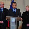 Les parents de Florence Cassez reçu par Nicolas Sarkozy, à Paris, le 14 février 2011