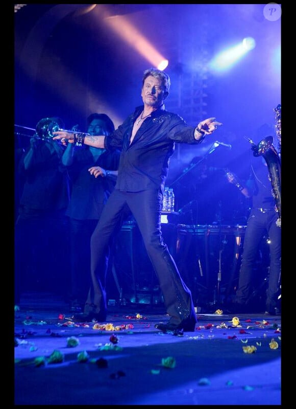 Johnny Hallyday en concert en 2009