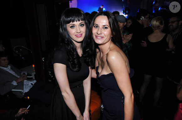 Katy Perry et Anne Bianchi lors de la soirée anniversaire du magazine BE, au Trianon, le 9 mars 2011