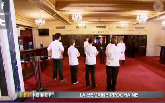 Teaser de la semaine prochaine : Pierre-Sang, Tiffany, Fanny et Stéphanie attendent le verdict... Paul-Arthur est déjà qualifié (épisode de Top Chef du 22 mars 2011)