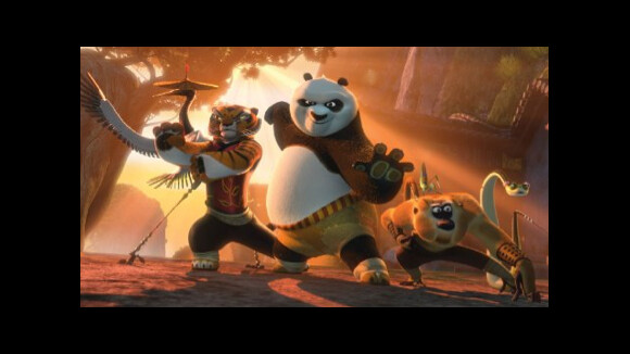 Kung Fu Panda 2: Jack Black et Angelina Jolie au top pour lutter contre un paon!