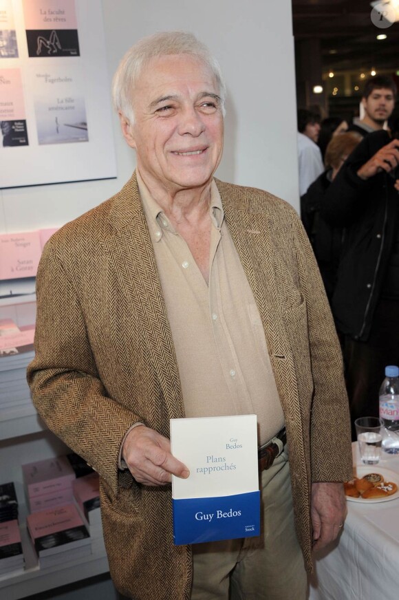 Guy Bedos au Salon du Livre, les 19 et 20 mars 2011, à la Porte de Versailles, à Paris.